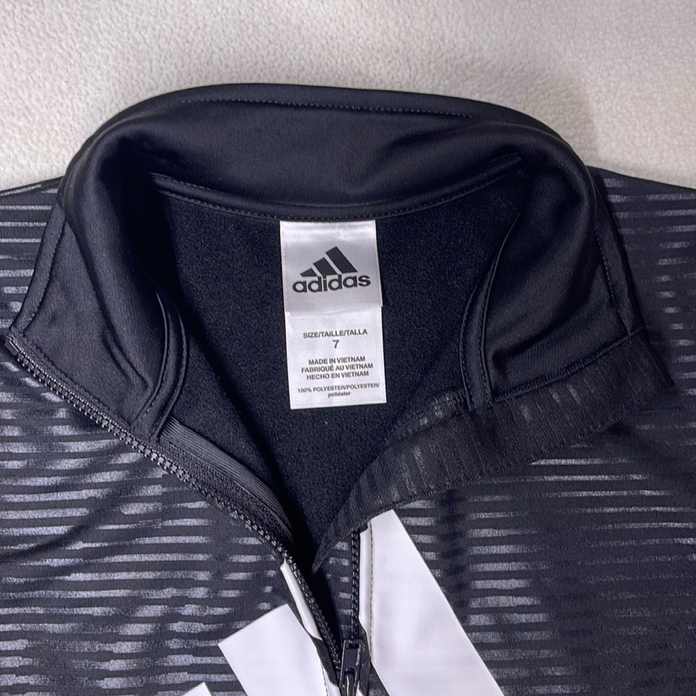 Adidas Track Jacket Boy size 7 - Picture 4 of 5